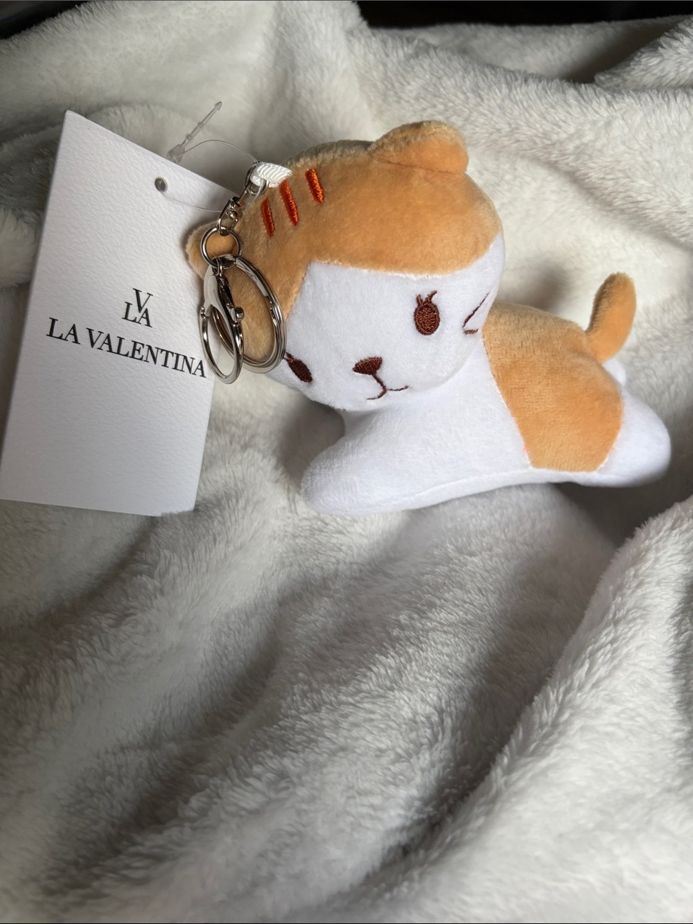 La Valentina Plush Cat Keychain